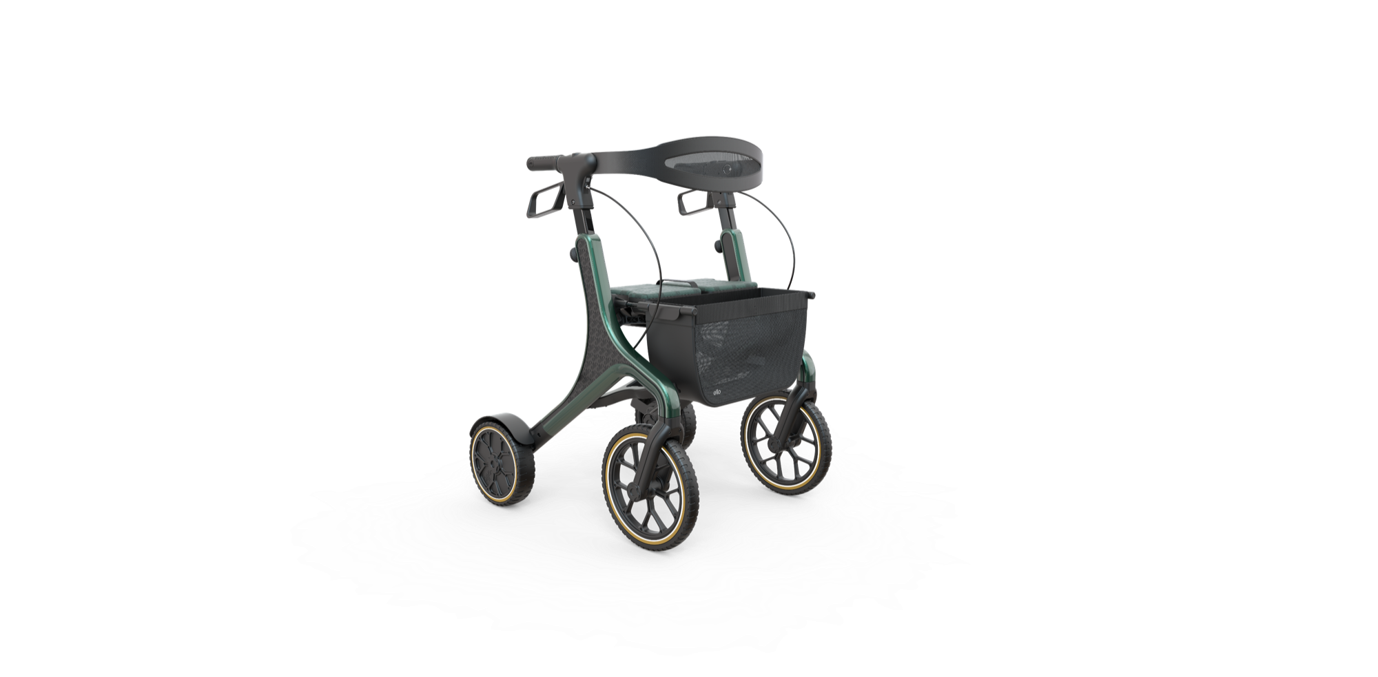 Der elektrische Rollator ello, freigestellt